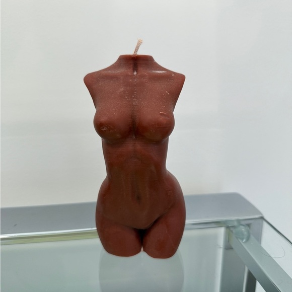 Body Shape Brown Decorative Candle - Picture 2 of 5
